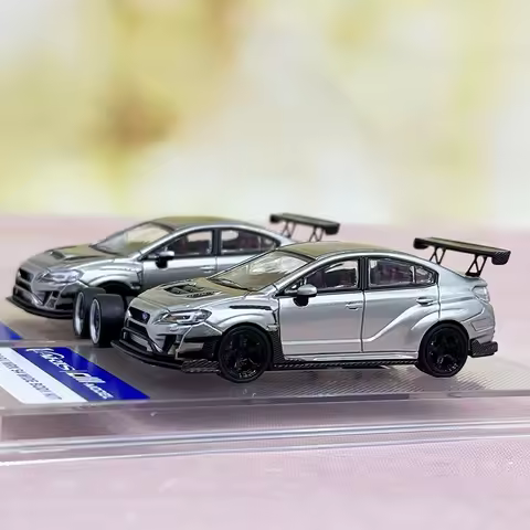 CM Model 1:64 STI WRX Varis wide body modified alloy car model with replacement wheels