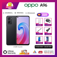 (MYSET) OPPO A96 (8+5GB RAM + 256GB ROM) 6.59 inch IPS LCD (90Hz) | Main Camera 50MP | Qualcomm Snapdragon 680 | Fast Charge 33W SUPERVOOC | 5000mAh 1 Year Warranty By Oppo Malaysia