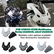 for cfmoto 675SR 675SS Modification Racing Windshield, Raised Windshield, New Track Deflector Cover.