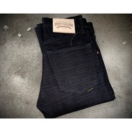 74denim Corwslubby16oz Model Has A Slim And Straight.