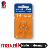 MAXELL 13 / PR48 Hearing Aid Batteries (6 pcs)