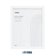 Informa 8R Photo Frame - White Aesthetic Frame Photo Display Home Decoration Figure