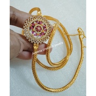 Aveena creation Pinnal Thali Kodi with moggapu 6 pawn size with attach screw chain not 916