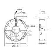 [Cooling Fan] Ready Stock Kowloon G22060-A2-C G22060HA2B-C 2P AC 220/240V 22060 0.26/0.34A