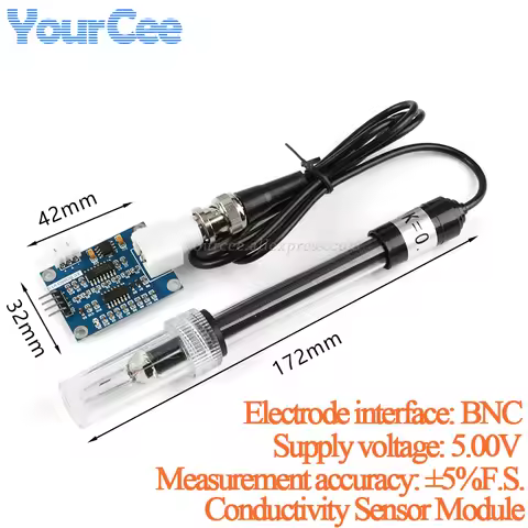 Conductivity Sensor Module Detecting Water Quality for Arduino 51/STM32 to Assess Water Quality,