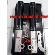 BOTTOM SHOCK DEPAN RT STAGE 6 PLUS BREKET 2 PISTON HONDA YAMAHA MATIC