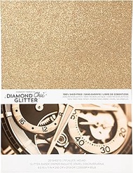 Glitter Cardstock 8.5 x 11 - Shed-Free Sparkly Craft Paper for Scrapbooks, Card Making, DIY Art Proj