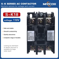 คอนแทคเตอร์แม่เหล็ก SK ขนาด 10A ถึง 95A รองรับแรงดัน 110V 220V 380V หมายเลขชิ้นส่วน S-K10 S-K11 S-K1