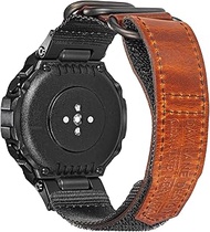 DAVILANE Watch Bands Compatible With Huami Amazfit T-Rex/T-Rex 2/T-Rex Pro/T-Rex Ultra,New Upgraded Connector Design,Leather Watch Band Sports Strap