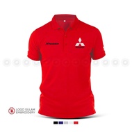 Polo T Shirt Mitsubishi Xpander SUV MIVEC Engine Family Wagon Design Baju Sulam Cotton Fashion Embro
