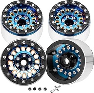 RCarmubWow 1.9 Beadlock Wheels for 1/10 RC Crawler SCX10 90046 AX103007 TRX4 TRX6 Gen7 8 D90 VS4-10 
