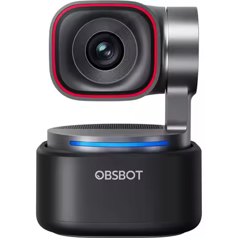new OBSBOT Tiny 3 AI-Powered Spatial Audio 4K PTZ Webcam, Compact 4K USB PTZ Webcam with 4x Zoom