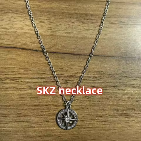 K-pop SKZ Compass Necklace