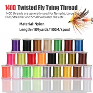 140D Twisted Fly Tying Threads Nylon Floss Line Fly Tying Materials For Nymphs Streamer Trout Fly Fi