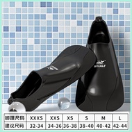 Whale Fins Swimming Special For Kid And Adults Professional Training Silicone Fins Freestyle Short F