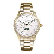Aries Gold VX00A White Dial Gold Stainless Steel Strap Women Watch L 5041 G-MP