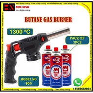 BUTANE GAS BURNER/GAS TORCH/FIRE TORCH/BUTANE GAS CARITRIDGE 3PCS/PACK