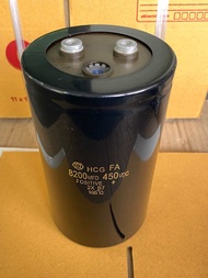 (แพ็ค1ตัว) C 8200UF 450VDC ขนาด90x150mm 90x140mm 90x160mm ของแท้ใหม่ ค่าบวกลบ20% Cหัวน็อต C8200UF 45