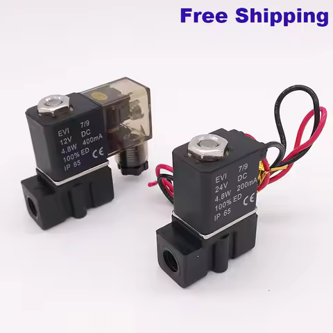 2 Way Pneumatic Plastic Mini Solenoid Valve 2P025-06/08 Port 1/8 1/4 BSP NPT 110V 220V NBR FKM Elect