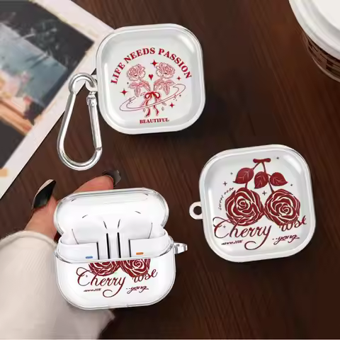 Clear Earphone Cases Cover With Hook Case For Samsung Galaxy Buds Live 3Pro 4 Pro 2 3 FE 4Pro 2Pro R