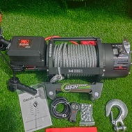 winch 20,000lbs kapasitas 10ton Sling baja Winch XT BLACK H tali derek mobil offroad 12v 24v