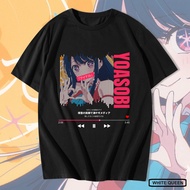 Oshi no Ko x YOASOBI IDOL Ai Hoshino 100% Cotton Unisex Anime Music Printed T-shirt Fashion Cool Cas