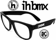 IH BMX KINK 復古太陽眼鏡 黑色/透明鏡片 特技車表演車場地車特技腳踏車Fixed Gear單速車地板車街道車