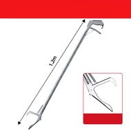 LEISPORT-ซาตินงูเหล็กกล้าไร้สนิมคลิป ที่จับงู ที่นา Eel คลิปปู Loachแหนบ ด้ามจับยาวพับได้ 0.75m/1m/1