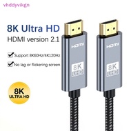 VHDD 8K HDMI Cable For Xiaomi Box Xbox Series PS5 TV Projectors Monitor HDMI 2.1 UHD 8K@60Hz 4K@120Hz 48Gbps EARC Dolby Vision 5m SG