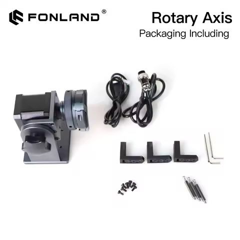 Fonland DAJA Rotary Axis with DM442 Driver Fiber Laser Engraver Marking Machine Rotation Tool for 36
