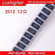 50PCS 2512 Chip 1W 5% 12R 12 ohm 120HM Mark: 121 120 Resistor 220R 221ω