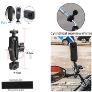 กระจกมองหลังมือจับรถจักรยานยนต์ CP ใหม่2022วงเล็บยึด1/4ราวโลหะเหมาะสำหรับกล้องเพื่อการกีฬา GoPro 11/
