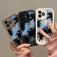 Beautiful Blue Sky Coconut Tree Pattern Phone Casing For Infinix Smart 8 HD 8 Pro 8 Plus Hot 40i Tec