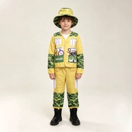 Ready Stock Halloween Children Explorer Costume Explorer Suit Adventurer Costume Boys Girls Jungle E