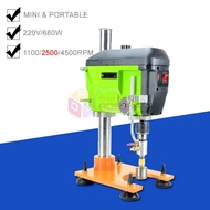 220V 680W Mini Bench Drill Portable Glass Hole Drilling Machine Marble Ceramic Punching Reamer Glass