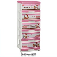 lemari plastik napolly sfc2 5000 hello kitty