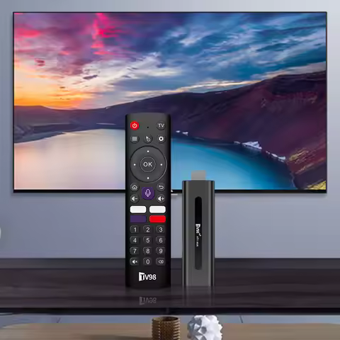 TV98 ATV H313 Mini TV Stick 8K 2.4G 5G WiFi Quad Core BT5.0 Smart TV Box Smart TV Stick for Network 