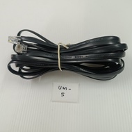 (1pcs UW-1/UW-1.8/BW-1.8/UM-5) (old stock) 1meter 1.8meter 5meter RJ11 Pin to Pin Cable 7ft Telephon