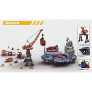 Gantry Sea Children's Ship Model Toy Transport Ship Crane Freight Cargo Cargo Kabiger International 