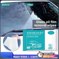 15pcs Glass Oil Film Remover Wipes Glass Car Window Cleaner Windshields Cleaner Automotive Film Remo