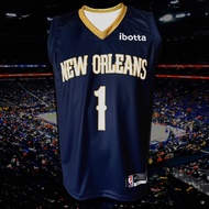 เสื้อบาส เสื้อบาสเกตบอล NBA New Orleans Pelicans เสื้อทีม นิวออร์ลีนส์ พีลิแกนส์ #BK0042 รุ่น Icon Z