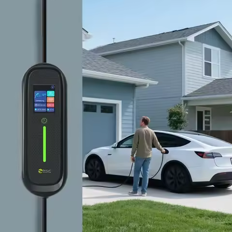 7.4kW 32A Type 2 EV Charger Portable Single Phase IEC 62196-2 EU Standard for Electric Car with Wifi
