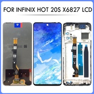 YY 6.78" Original For Infinix Hot 20S LCD X6827 Display Screen Touch Digitizer Assembly Replacement 