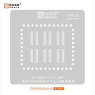 0.25mm AMAOE DDR-BGA96 Reballing Stencil LCD TV EMMC Flash For Macbook Repair Tool