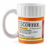 300ML Prescription Pill Bottle Mug Creative Prescription Medicine Bottle Ceramic Coffee Cup Tea Cup