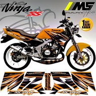 Decal Sticker Striping Variasi Motif Ori Ninja SS 150 2013 Hijau - Ninja Ss 150 2014 2015 - Ninja Ss