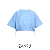 ZANPU AW25 Patch Curve Loose Tee เสื้อยืดทรงหลวมสำหรับผู้หญิง BL-9251019