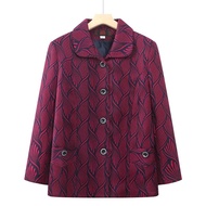 Middle-aged Elderly Women's Spring Autumn Coat Grandma Clothes Mother Autumn Clothes Elderly Clothes