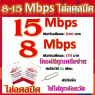 ซิมเทพทรูtrue 15-8 Mbps ไม่ลดสปีด เล่นไม่อั้น ใช้งานได้ต่อเนื่อง แถมฟรีเข็มจิ้มซิม