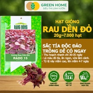 GreenHome Red Amaranth Seeds, Pack of 20gr~7000 seeds, Easy to Grow All Year Round, Fast Harvest R24